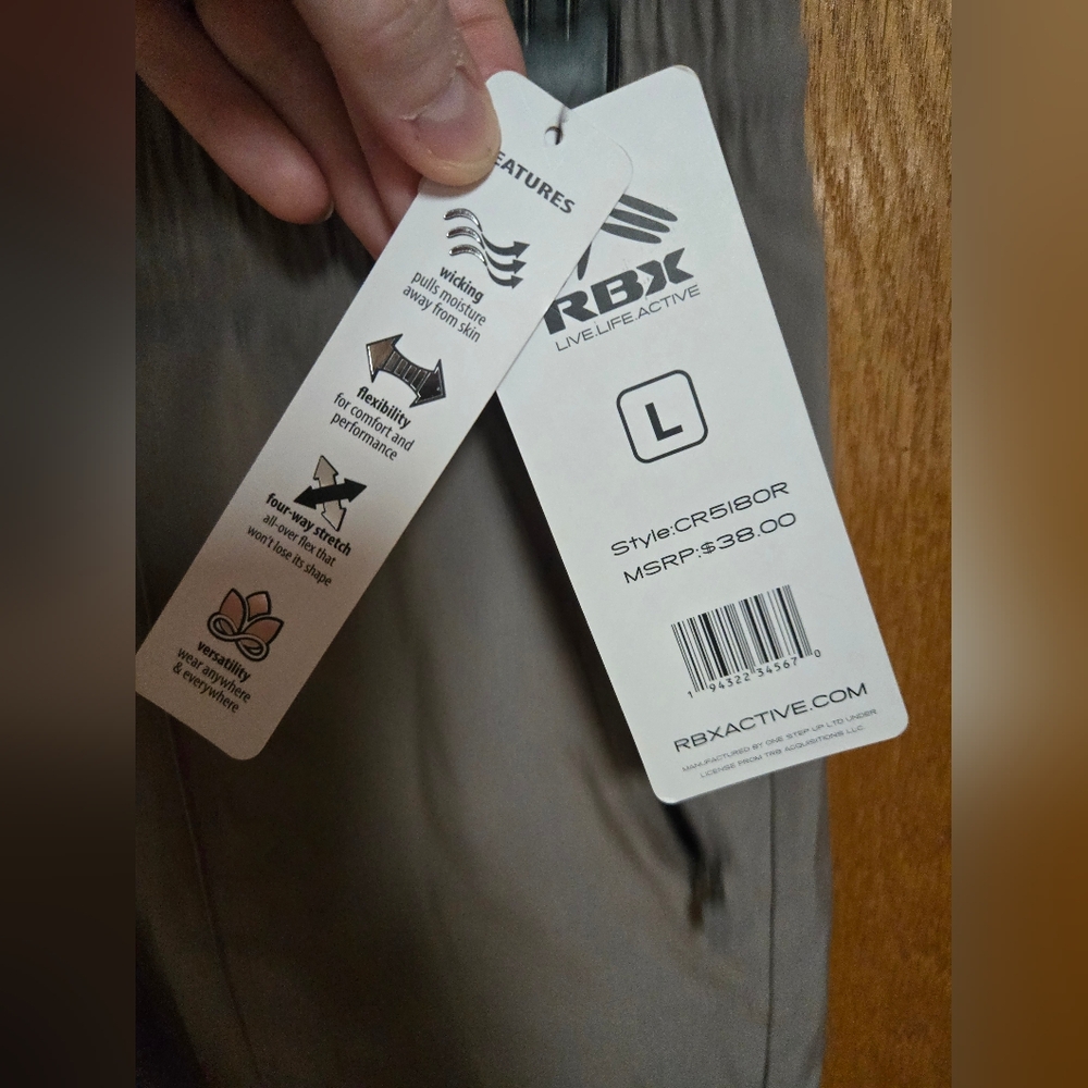 RBX Active Walking Shorts, size L, NWT - Picture 2 of 6